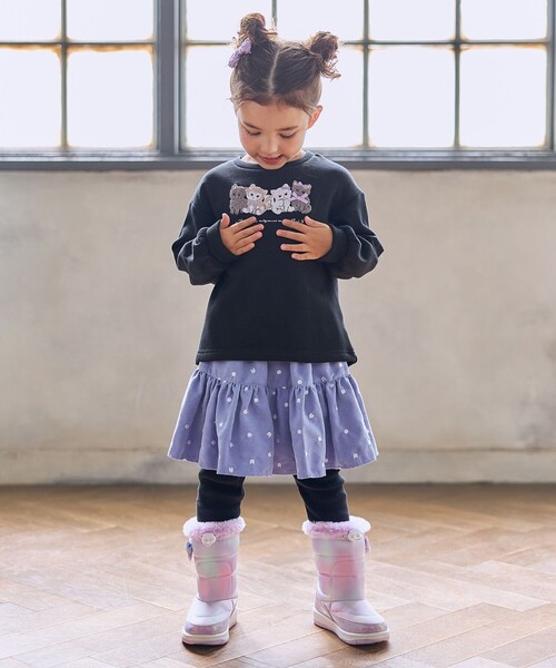 ANY（エニィ）の「ネコ×ドット刺繍 スキャッツ（その他パンツ・キッズ・ネイビー系/ライラック系・90/100/110/120/130）」の19枚目の写真