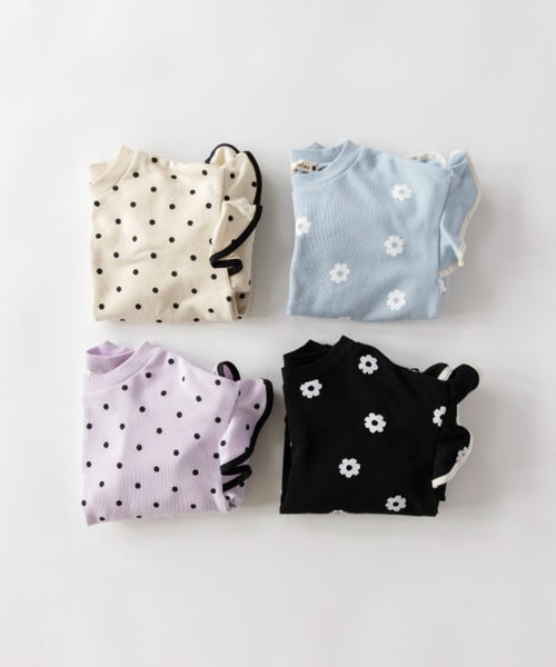 BRANSHES（ブランシェス）の「肩フリルトレーナー（スウェット・キッズ・アイボリー/サックスブルー/ブラック/ラベンダー・90/80/100/140/130/150/120/110）」の9枚目の写真