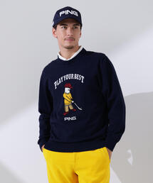 PING（ピン）の「【PING APPAREL】Mr.PINGジャカードクルーネックニットプルオーバー ＜NATIVE＞ (MENS)（ニット/セーター）」