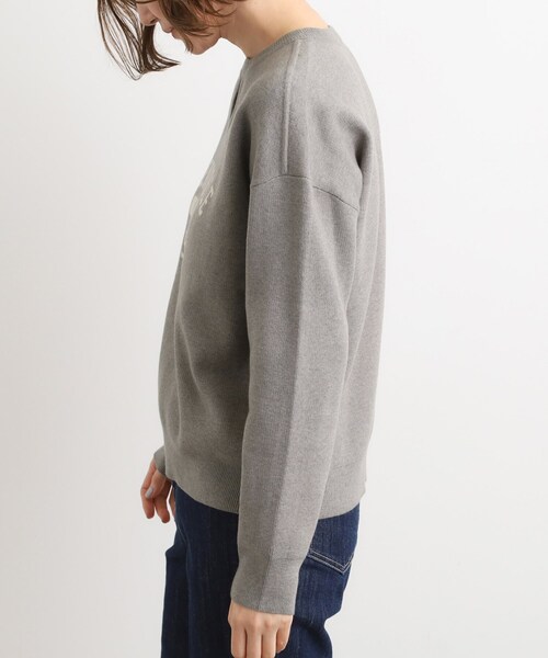 grove(グローブ)の「カレッジロゴキーネックニット(ニット/セーター・レディース・アイボリー/チャコールグレー/ダークグレー・02/03/05/04/01)」の17枚目の写真