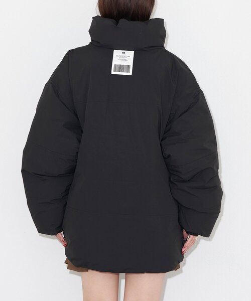 CIAOPANIC（チャオパニック）の「中綿ハッピージャケット（ブルゾン・レディース・グレイッシュベージュ/ブルー/カーキ/ブラック/チャコールグレー・MEDIUM/LARGE）」の9枚目の写真