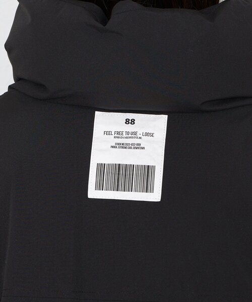 CIAOPANIC（チャオパニック）の「中綿ハッピージャケット（ブルゾン・レディース・グレイッシュベージュ/ブルー/カーキ/ブラック/チャコールグレー・MEDIUM/LARGE）」の10枚目の写真