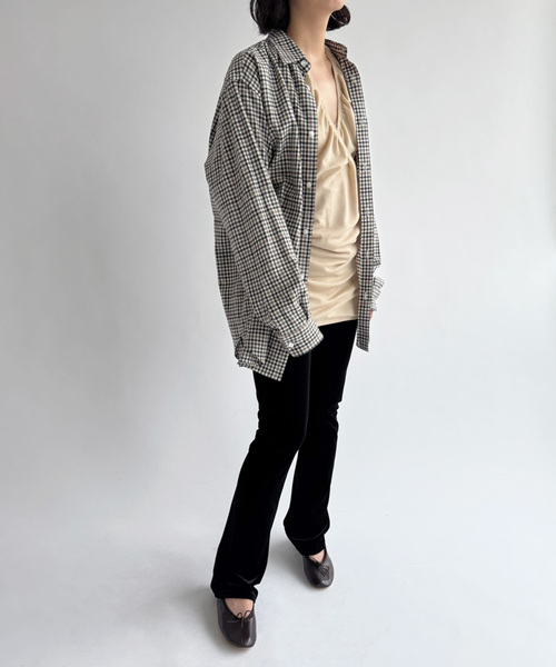 EDIT. FOR LULU（エディットフォールル）の「【PAN/パン】WOOL INFINITY NECK（Tシャツ/カットソー・レディース・ベージュ・FREE）」の2枚目の写真