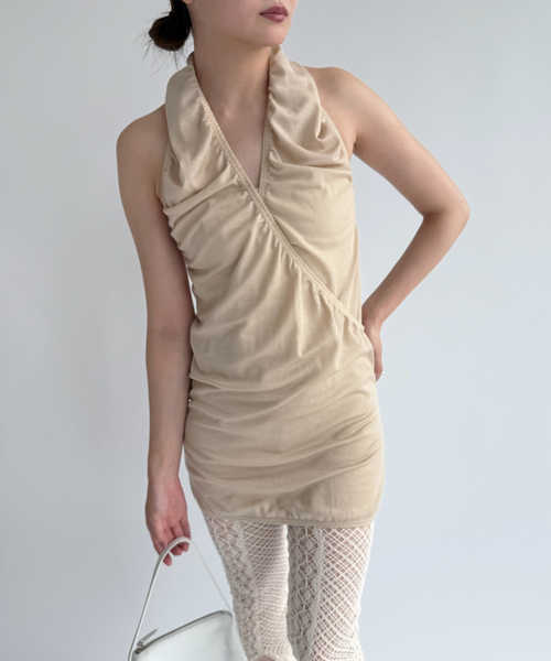 EDIT. FOR LULU（エディットフォールル）の「【PAN/パン】WOOL INFINITY NECK（Tシャツ/カットソー・レディース・ベージュ・FREE）」の4枚目の写真
