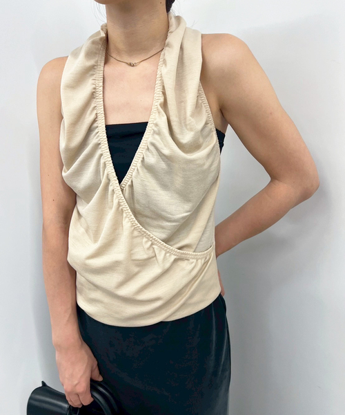 EDIT. FOR LULU（エディットフォールル）の「【PAN/パン】WOOL INFINITY NECK（Tシャツ/カットソー・レディース・ベージュ・FREE）」の11枚目の写真