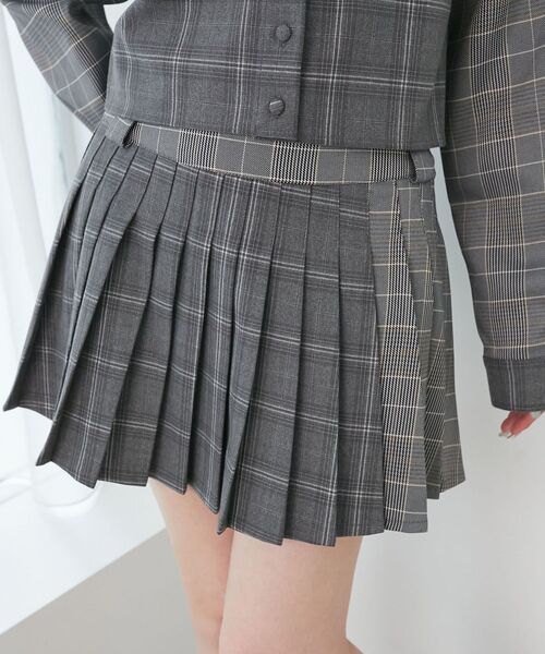 MAJESTIC LEGON(マジェスティックレゴン)の「スイッチングパターンプリーツスカパン(スカート・レディース・グレー系その他4/グレー系その他/ブラウン系その他2・MEDIUM)」の17枚目の写真