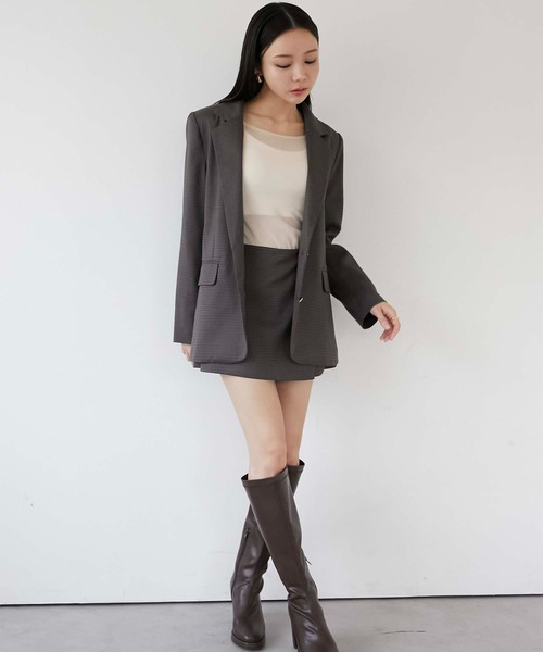 Luan（ルアン）の「【Luan】SHEER VELOUR BODY SUIT/シアーベロアボディースーツ（Tシャツ/カットソー・レディース・ホワイト/ブラウン・0/1）」の10枚目の写真