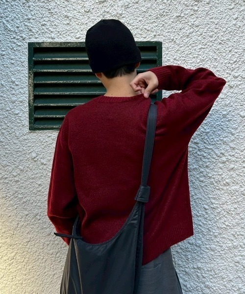 Chikashitsu +(チカシツプラス)の「【Chikashitsu +】top rivet beanie / 【チカシツプラス】トップリベットビーニー(ニットキャップ/ビーニー・メンズ・ホワイト/ブラック・ONE SIZE)」の10枚目の写真
