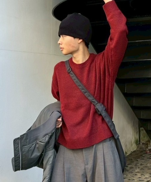 Chikashitsu +(チカシツプラス)の「【Chikashitsu +】top rivet beanie / 【チカシツプラス】トップリベットビーニー(ニットキャップ/ビーニー・メンズ・ホワイト/ブラック・ONE SIZE)」の8枚目の写真