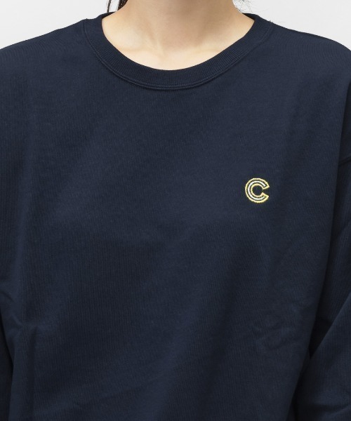 Champion(チャンピオン)の「【別注】チャンピオン CREW NECK SWEATSHIRT 限定コラボ(スウェット・レディース・ホワイト/ネイビー・M/L)」の4枚目の写真