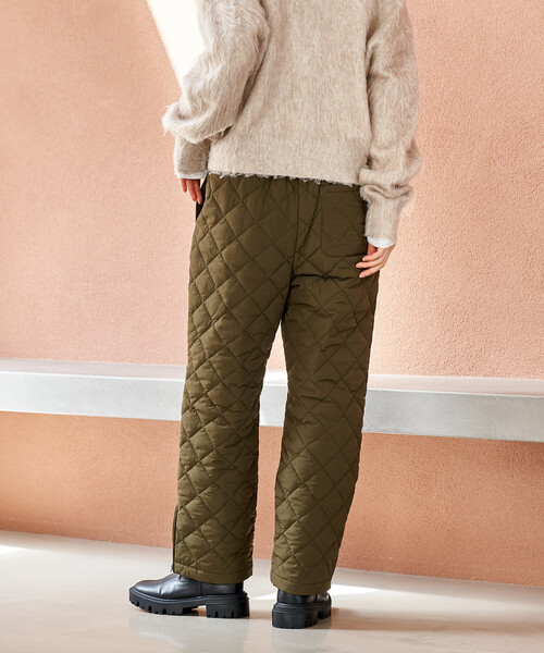 FREAK'S STORE(フリークスストア)の「PRIMALOFT ダイヤキルトパンツ/プリマロフト<セットアップ対応>(その他パンツ・レディース・ブラック/オリーブ・SMALL/MEDIUM)」の21枚目の写真