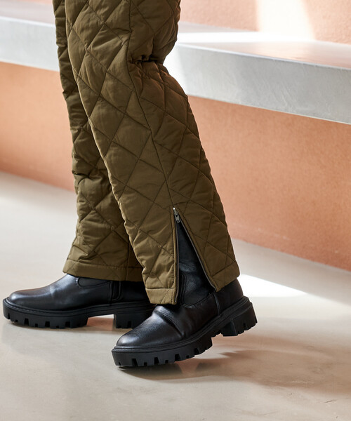 FREAK'S STORE(フリークスストア)の「PRIMALOFT ダイヤキルトパンツ/プリマロフト<セットアップ対応>(その他パンツ・レディース・ブラック/オリーブ・SMALL/MEDIUM)」の19枚目の写真