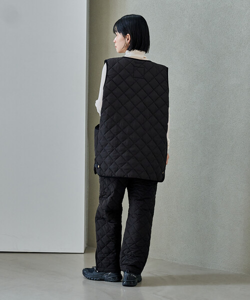 FREAK'S STORE(フリークスストア)の「PRIMALOFT ダイヤキルトパンツ/プリマロフト<セットアップ対応>(その他パンツ・レディース・ブラック/オリーブ・SMALL/MEDIUM)」の15枚目の写真
