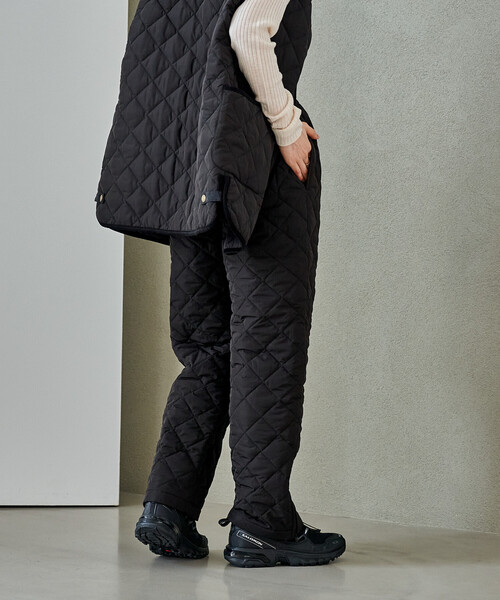 FREAK'S STORE(フリークスストア)の「PRIMALOFT ダイヤキルトパンツ/プリマロフト<セットアップ対応>(その他パンツ・レディース・ブラック/オリーブ・SMALL/MEDIUM)」の12枚目の写真