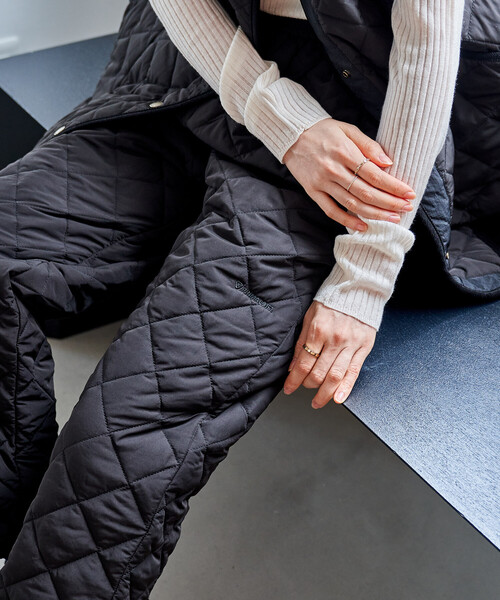 FREAK'S STORE(フリークスストア)の「PRIMALOFT ダイヤキルトパンツ/プリマロフト<セットアップ対応>(その他パンツ・レディース・ブラック/オリーブ・SMALL/MEDIUM)」の13枚目の写真