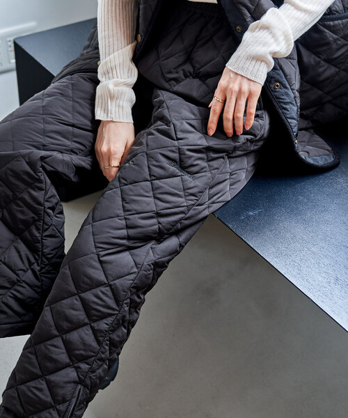 FREAK'S STORE(フリークスストア)の「PRIMALOFT ダイヤキルトパンツ/プリマロフト<セットアップ対応>(その他パンツ・レディース・ブラック/オリーブ・SMALL/MEDIUM)」の11枚目の写真