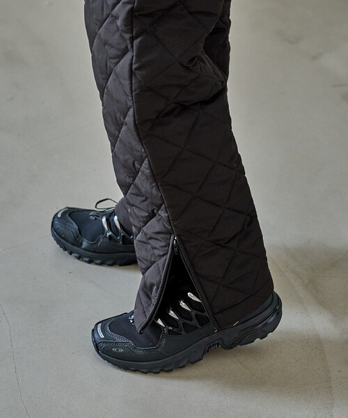 FREAK'S STORE(フリークスストア)の「PRIMALOFT ダイヤキルトパンツ/プリマロフト<セットアップ対応>(その他パンツ・レディース・ブラック/オリーブ・SMALL/MEDIUM)」の5枚目の写真