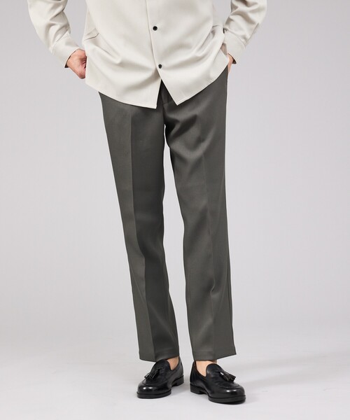 ABAHOUSE GRAY（アバハウスグレイ）の「【エバークリース】セオアルファ ツイルスラックス（スラックス・メンズ・ブラック/グレイッシュベージュ/チャコールグレー/ブラウン・48/50/46）」の2枚目の写真