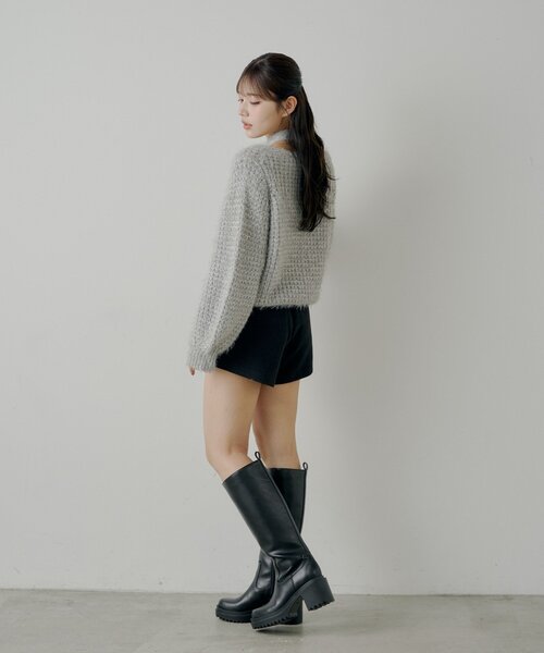 Chico（チコ）の「【2サイズ展開あり】ブローチ付きコンパクトショートパンツ（その他パンツ・レディース・ベージュ/ブラウン/ブラック・FREE/MEDIUM）」の6枚目の写真