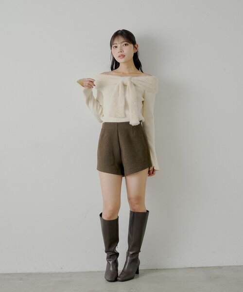 2サイズ展開あり】ブローチ付きコンパクトショートパンツ（その他