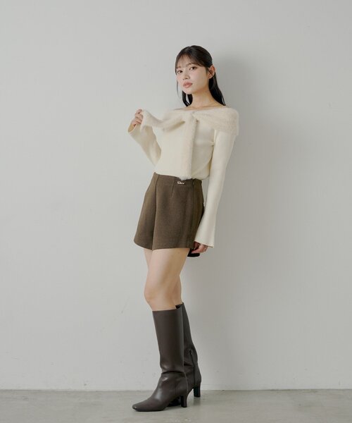 Chico（チコ）の「【2サイズ展開あり】ブローチ付きコンパクトショートパンツ（その他パンツ・レディース・ベージュ/ブラウン/ブラック・FREE/MEDIUM）」の20枚目の写真