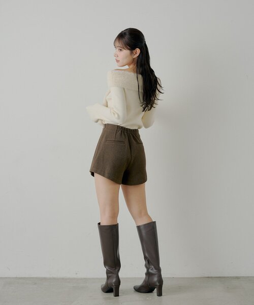 Chico（チコ）の「【2サイズ展開あり】ブローチ付きコンパクトショートパンツ（その他パンツ・レディース・ベージュ/ブラウン/ブラック・FREE/MEDIUM）」の21枚目の写真