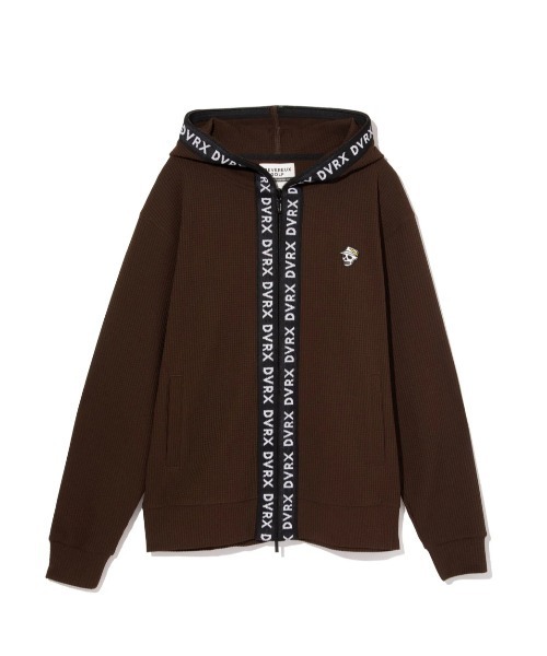 セール】Southern DrawワッフルFull Zipロゴテープフーディー 