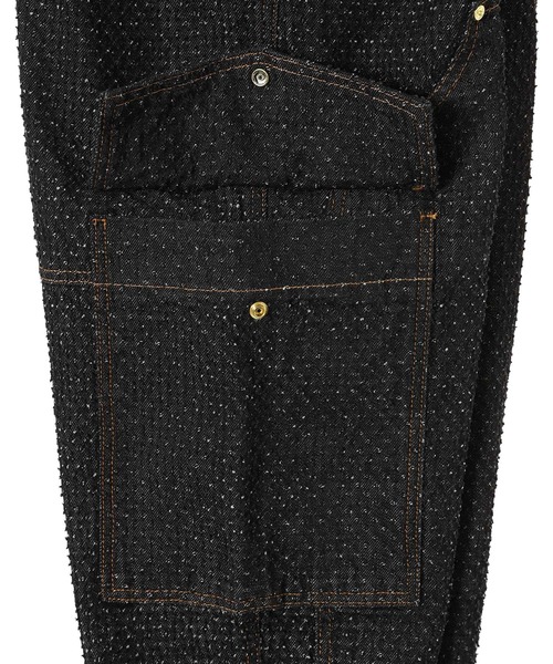GANNI(ガニー)の「GANNI Fluffy Denim Carpenter Jeans J1617(デニムパンツ・レディース・ブラック・26inch)」の6枚目の写真