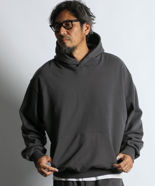 The DUFFER of ST.GEORGE（ザダファーオブセントジョージ）の「【WEB限定アイテム】14oz HEAVY WEIGHT SETUP SWEAT PARKA：14オンス ヘビーウェイト セットアップ スウェットパーカー（パーカー・メンズ・ブラック/ブラウン/チャコールグレー・SMALL/MEDIUM/LARGE/X-LARGE）」の3枚目の写真