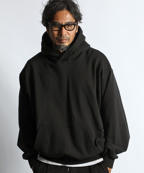 The DUFFER of ST.GEORGE（ザダファーオブセントジョージ）の「【WEB限定アイテム】14oz HEAVY WEIGHT SETUP SWEAT PARKA：14オンス ヘビーウェイト セットアップ スウェットパーカー（パーカー・メンズ・ブラック/ブラウン/チャコールグレー・SMALL/MEDIUM/LARGE/X-LARGE）」の2枚目の写真