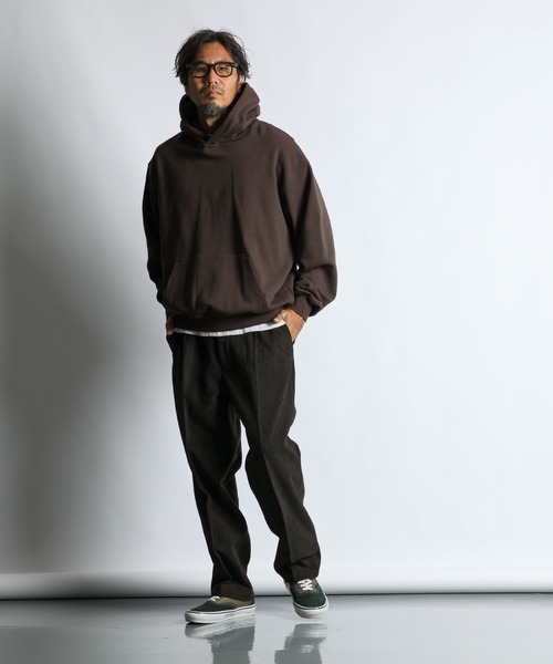The DUFFER of ST.GEORGE（ザダファーオブセントジョージ）の「【WEB限定アイテム】14oz HEAVY WEIGHT SETUP SWEAT PARKA：14オンス ヘビーウェイト セットアップ スウェットパーカー（パーカー・メンズ・ブラック/ブラウン/チャコールグレー・SMALL/MEDIUM/LARGE/X-LARGE）」の12枚目の写真