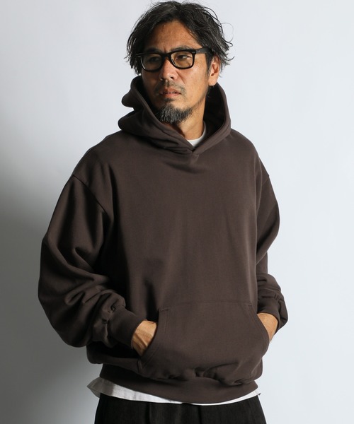 The DUFFER of ST.GEORGE（ザダファーオブセントジョージ）の「【WEB限定アイテム】14oz HEAVY WEIGHT SETUP SWEAT PARKA：14オンス ヘビーウェイト セットアップ スウェットパーカー（パーカー・メンズ・ブラック/ブラウン/チャコールグレー・SMALL/MEDIUM/LARGE/X-LARGE）」の11枚目の写真