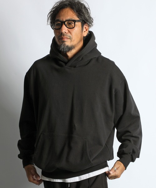 The DUFFER of ST.GEORGE（ザダファーオブセントジョージ）の「【WEB限定アイテム】14oz HEAVY WEIGHT SETUP SWEAT PARKA：14オンス ヘビーウェイト セットアップ スウェットパーカー（パーカー・メンズ・ブラック/ブラウン/チャコールグレー・SMALL/MEDIUM/LARGE/X-LARGE）」の17枚目の写真