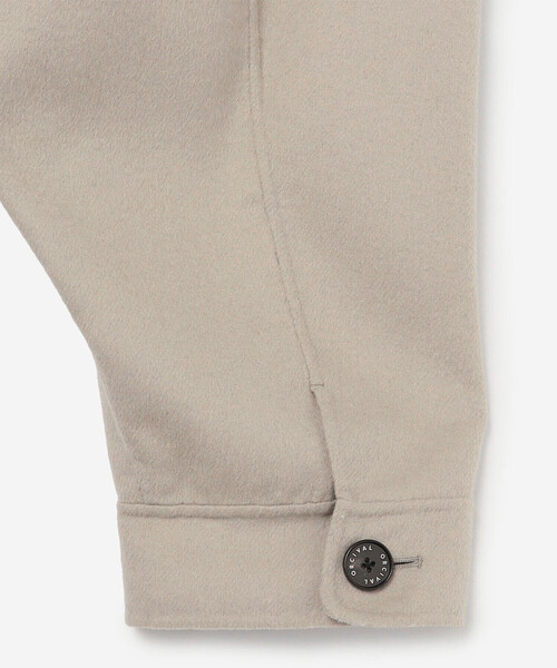 ORCIVAL（オーシバル）の「ORCIVAL | リバーウール ノーカラーブルゾン WOMEN（ノーカラージャケット・レディース・ベージュ/グレー/ダークネイビー・2）」の7枚目の写真