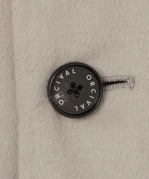 ORCIVAL（オーシバル）の「ORCIVAL | リバーウール ノーカラーブルゾン WOMEN（ノーカラージャケット・レディース・ベージュ/グレー/ダークネイビー・2）」の10枚目の写真