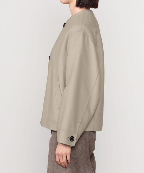 ORCIVAL | リバーウール ノーカラーブルゾン WOMEN（ノーカラー