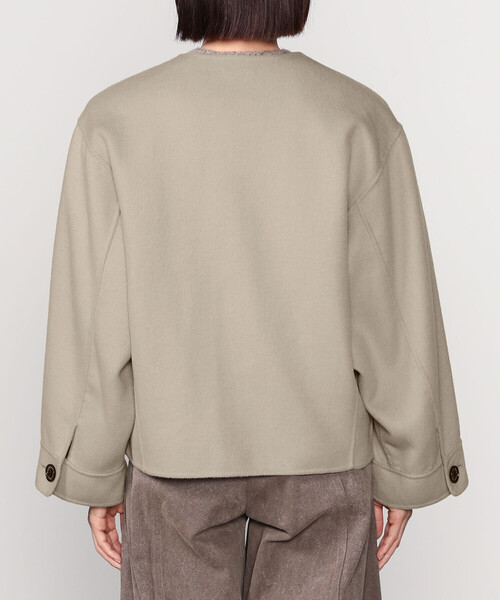 ORCIVAL | リバーウール ノーカラーブルゾン WOMEN（ノーカラー