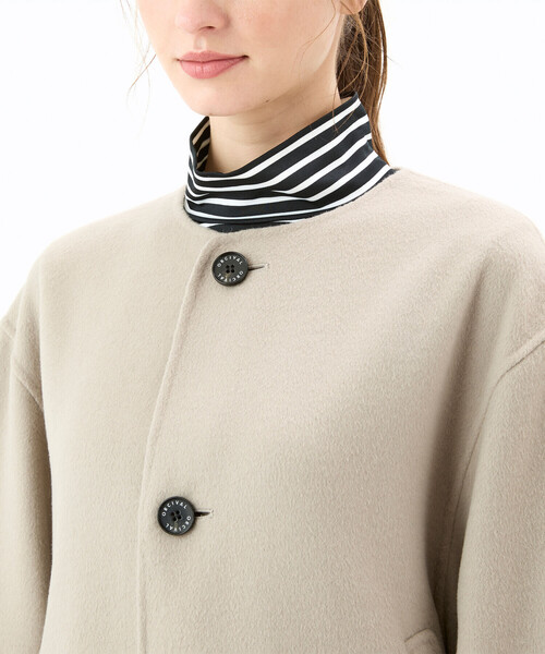 ORCIVAL | リバーウール ノーカラーブルゾン WOMEN（ノーカラー