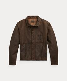 インディゴ レザー カー コート（その他アウター）｜RRL（ダブル