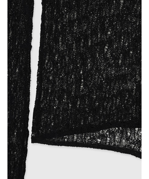 ウールレースニットトップス（ニット/セーター）｜anuans（ア