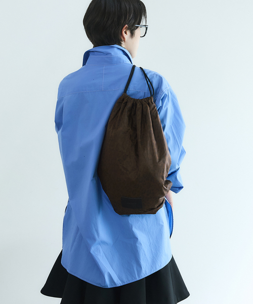 BLACK レオパードナップサック（バックパック/リュック）｜IENA