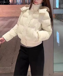 CHUL（チュル）の「フード付きショートボリューム中綿ジャケット（その他アウター）」
