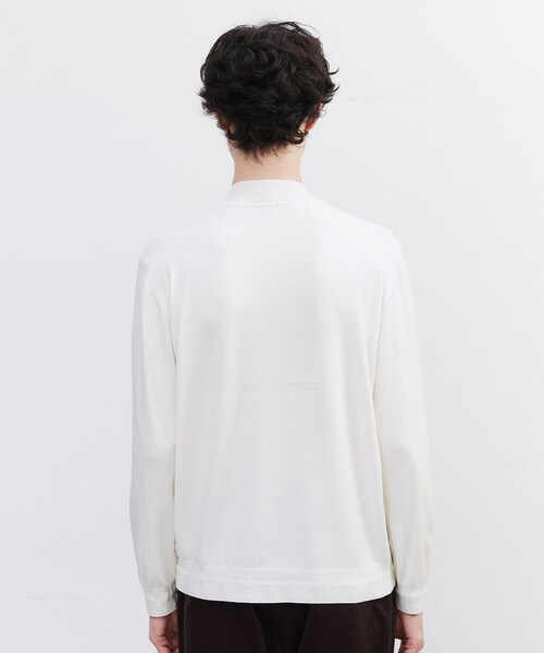 TAKEO KIKUCHI(タケオキクチ)の「ハイゲージ モックネック ニット プルオーバー(ニット/セーター・メンズ・ダークグレー/オフホワイト/ダークブラウン/ブラック・04/03/02/01)」の9枚目の写真