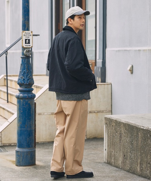 COMMON DIVISOR BLAST ドローコードジャケット ヴィンテージ加工 襟コーデュロイ ドローコード オーバーサイズ中綿