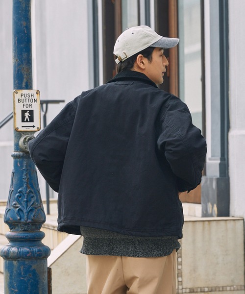 セール】ヴィンテージ加工 襟コーデュロイ ドローコード オーバー