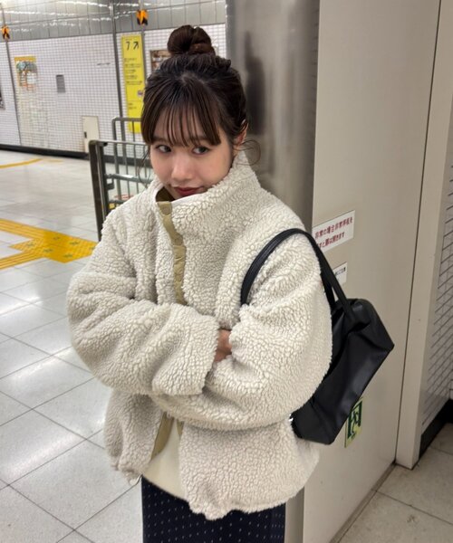 ユニセックス】ボアリバーシブルブルゾン（ブルゾン）｜DISCOAT