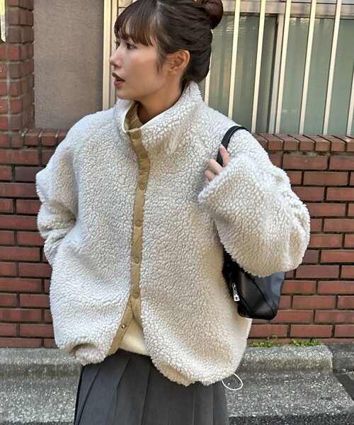 ユニセックス】ボアリバーシブルブルゾン（ブルゾン）｜DISCOAT