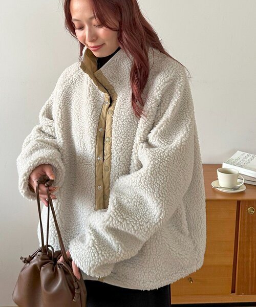 DISCOAT　ボアリバーシブルブルゾン ユニセックス】ボアリバーシブルブルゾン｜ディスコートの通販｜&mall