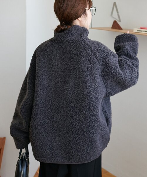 DISCOAT　ボアリバーシブルブルゾン ユニセックス】ボアリバーシブルブルゾン（ブルゾン）｜DISCOAT