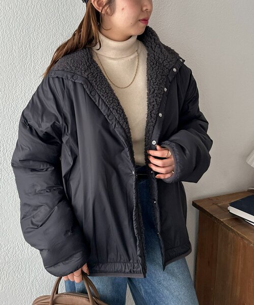 DISCOAT　ボアリバーシブルブルゾン ユニセックス】ボアリバーシブルブルゾン | ファッション通販サイト NUGU